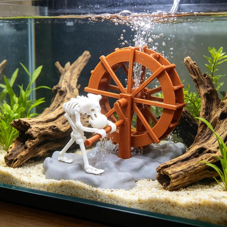 fish skeleton accessory for aquarium Articulated Realistic fish skeleton aquarium fish tank ornament made from aquatic Glow In The Dark Fish