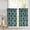 Aqua, variant on Poplin Damask Floral Café Tier Curtains Window Treatment Kitchen Home Décor