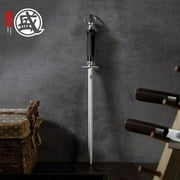 MITSUMOTO SAKARI Honing Steels, 10 inch Knife Sharpening Steel (ABS Handle & Powerful Magnet)