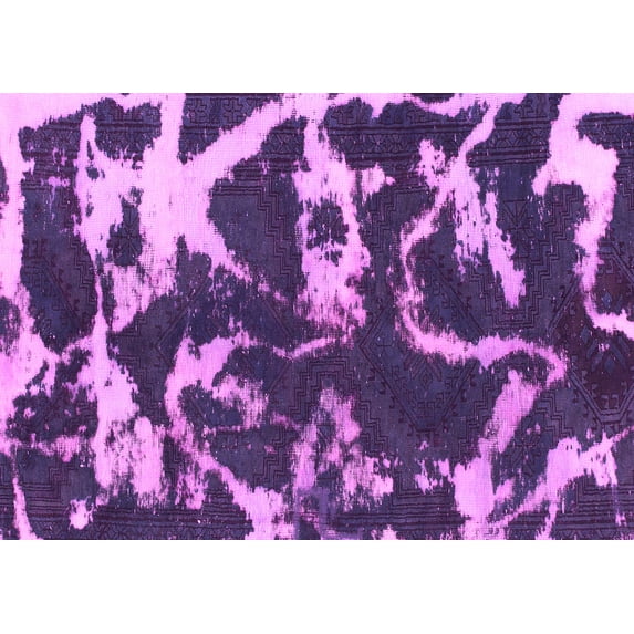 Ahgly Company Indoor Rectangle Abstract Pink Modern Area Rugs, 5' x 8'