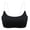 Black, variant on Womens Clear Strap Backless Bralette, Wireless Smooth Seamless Invisible Bra, Adjustable Transparent Shoulder & Back Straps Beige M(M)