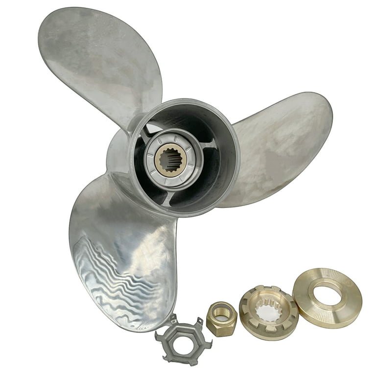 Propeller 13 7/8x17 for MERCURY Outboard 3 Blades Stainless Steel Prop 15  Tooth RH 13.9x17