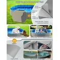thumbnail image 4 of Foldable Dog Pet Bath Pool Collapsible Dog Pet Pool Bathing Tub Kiddie Pool Doggie Wading Pool for Puppy Small Medium Large Dogs Cats and Kids 71" Grey, 4 of 10
