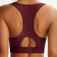 thumbnail image 6 of Hduncf Women Sports Bra Top Push Up Scoop Neck Fitness Support Workout Running Bras with Detachable Chest Pad Red XXL, 6 of 6