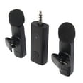 thumbnail image 1 of Microphone Lavalier, 1 pour 2 Appairage Automatique Mini Micro à Pince Transmission 2.4G Synchronisation Automatique en Temps Réel Interface 3.5mm pour Podcast, 1 of 8