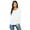 White, variant on Bella Canvas Ladies' Flowy Long-Sleeve T-Shirt with 2x1 Sleeves - 8852