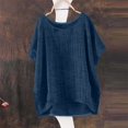 thumbnail image 2 of GZWYHT Linen Tops For WomenGauze Casual Dressy Blouse Outfits Trendy Boho Outfits Crewneck Short Sleeve Solid Shirts Casual Summer Loose Fit Trendy Outfits, 2 of 6