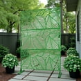 thumbnail image 6 of Tcbosik Privacy Screen Freestanding Outdoor, 76"H x 48"W Metal Decorative Privacy Fence Panel for Backyard, Patio, Garden, Green, 6 of 9