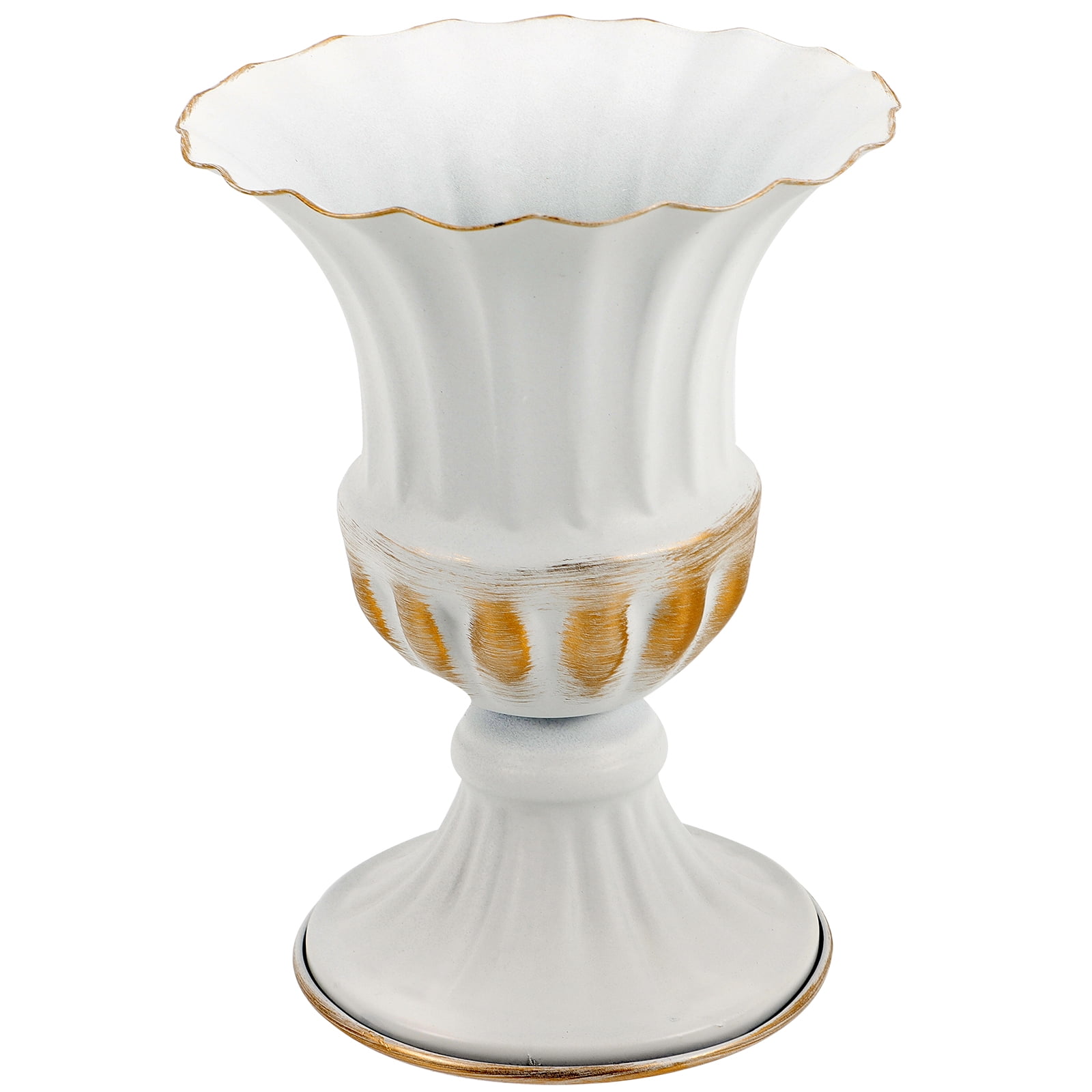 Flower Vase Container Memorial Holder Iron Cemetery Graveyard Flowerpot