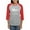 Heather/Red, variant on CafePress - Element Meh - Womens Baseball Tee