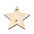 thumbnail image 1 of Wosthever Colgante de rodajas de de 100 piezas, corazón de estrella en blanco con agujero, recorte de Natural, artesanías hechas a mano Kits y herramientas para tallar estrella 38 mm Wosthever HA059723-03B, 1 of 6