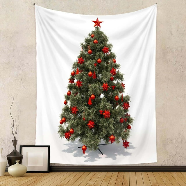LSLJS Tapestries, Christmas Tree Tapestry Green Tree Decorative Wall Hanging Home Decor Decoration, Christmas Decorations