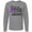 AC-Heather Grey, variant on Inktastic Stand Up Speak out About Domestic Violence Long Sleeve T-Shirt