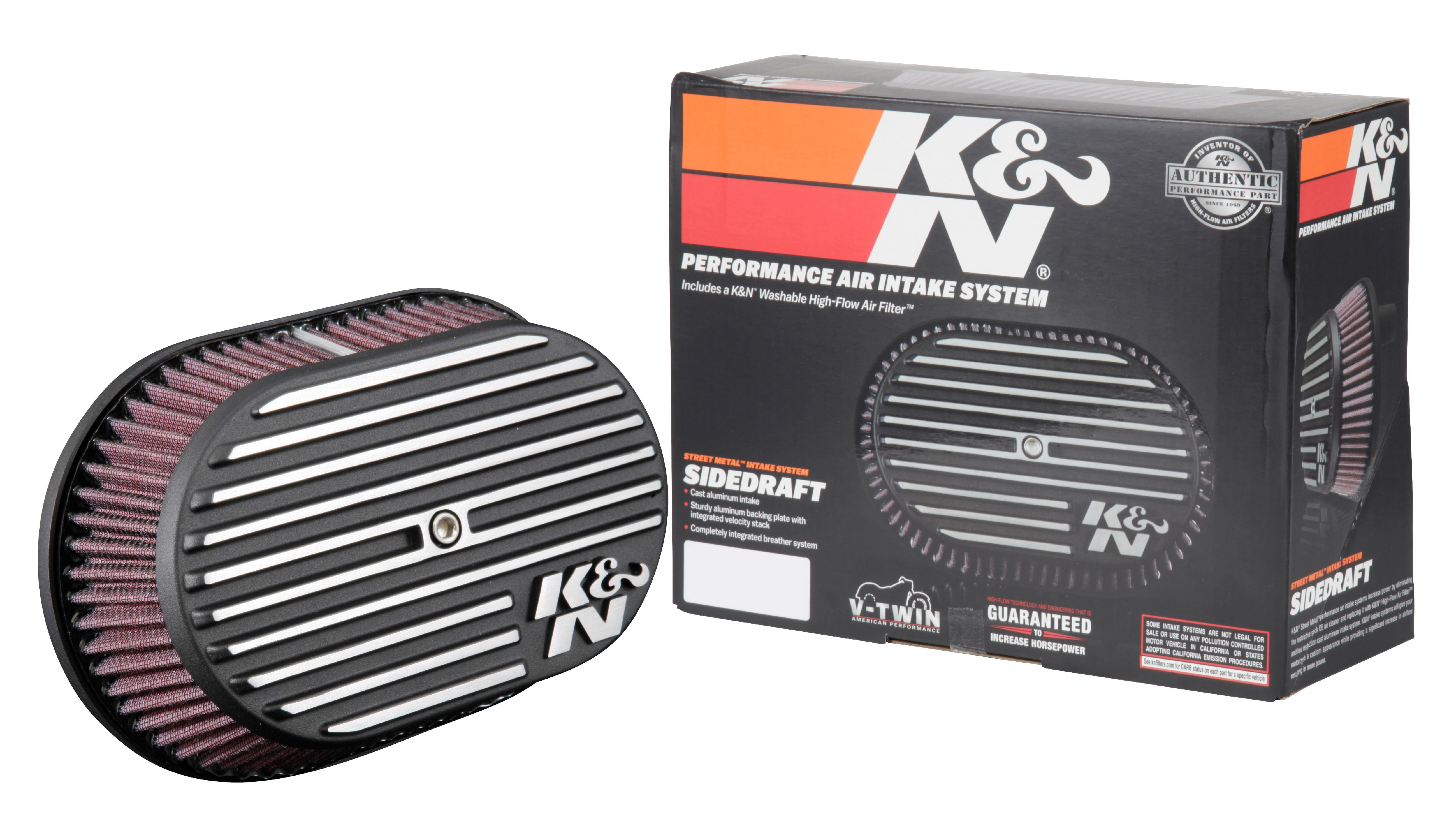 K&N Air Intake System Air Cleaner Kit for Harley Davidson 2008 2017
