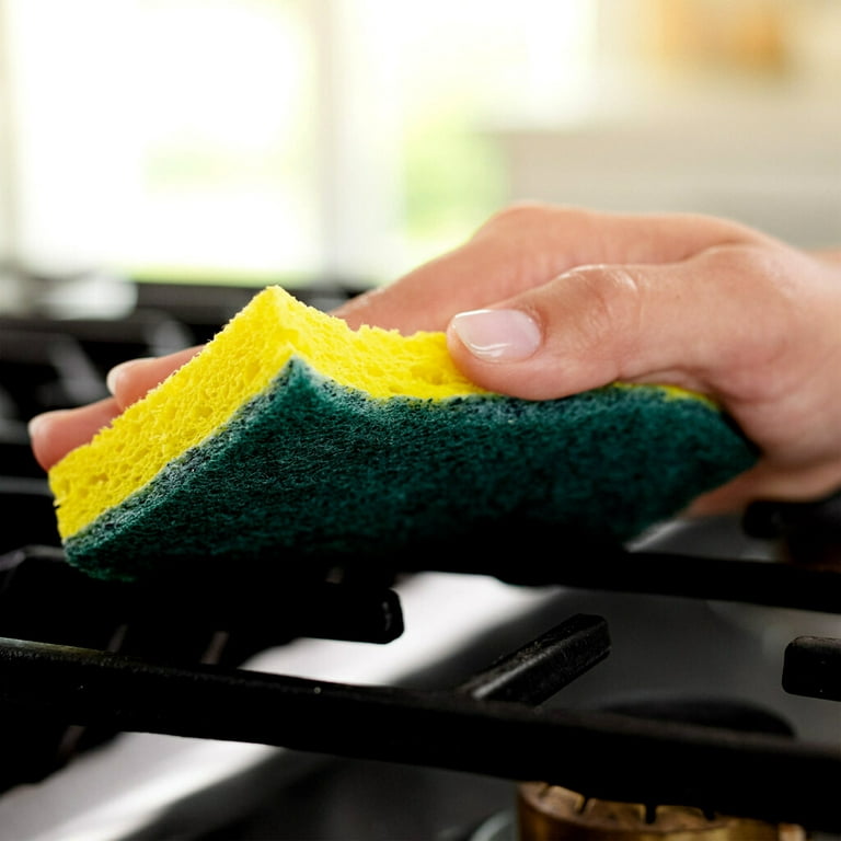 Set of five sponges to wash dishes, Stock image