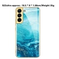 thumbnail image 3 of Full Cover Phone Case Tempered Glass Hard Printed Smartphone Bumper Case Cell Phone Covers Electroplated for S22/22Plus/Ultra Camera Protection Protective  Galaxy S22 ULTRA Golden Thread, 3 of 8