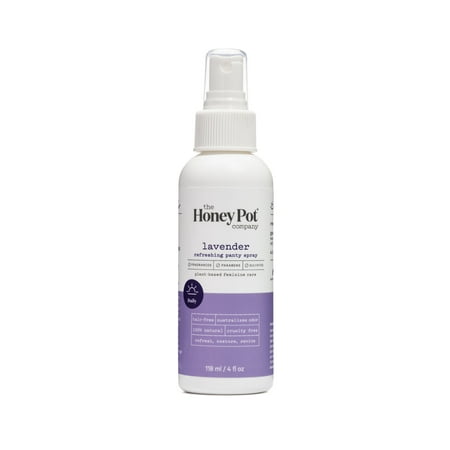 The Honey Pot Company Refreshing Lavender Panty Spray/Deodorant, Plant Based Feminine Care