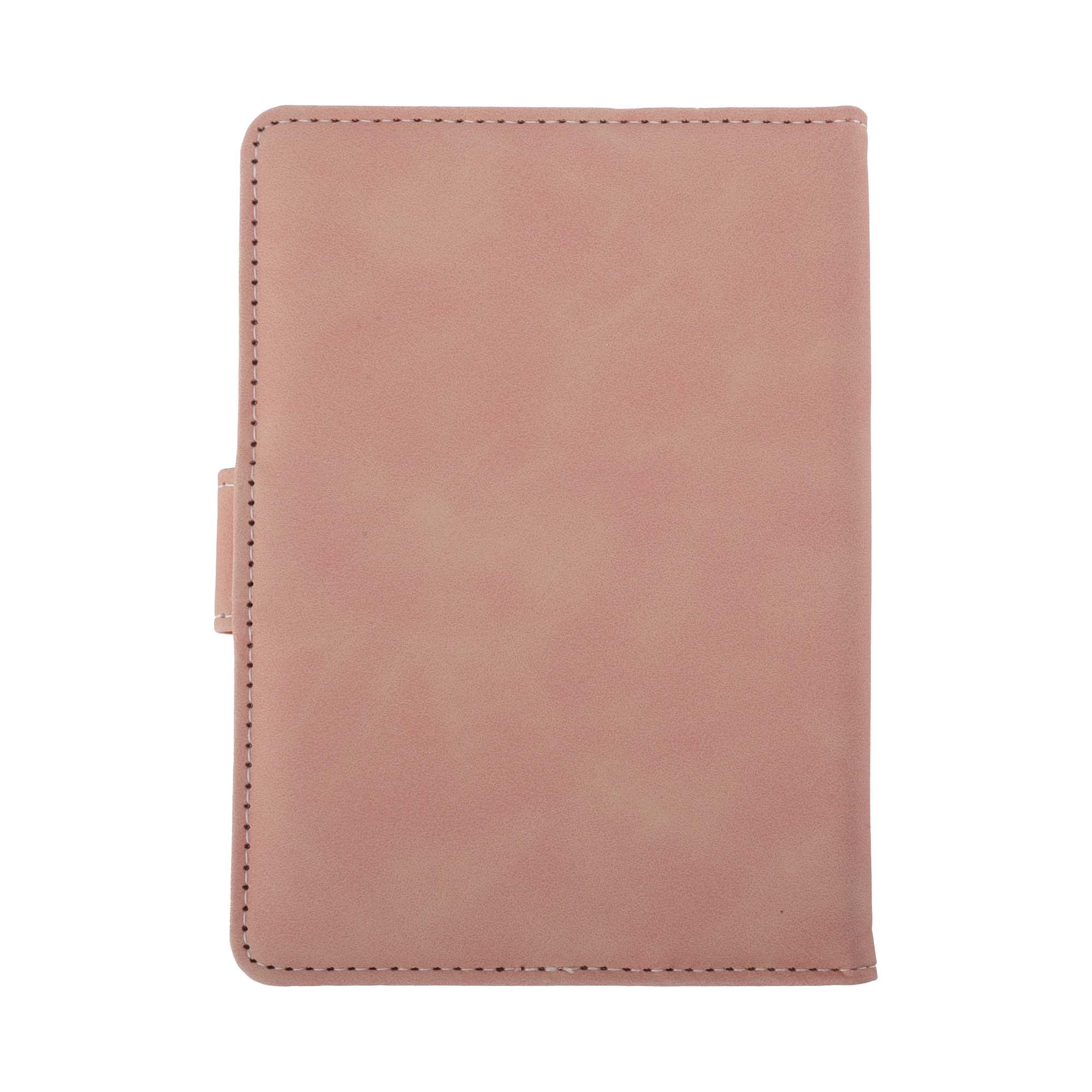 Unique Bargains Magnetic Clasp Design Passport Holder 1 Pc Pink