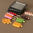 thumbnail image 6 of 1Set 1:12 Dollhouse Miniature Barbecue Grilled Skewers W/Tray Food Model Kitchen Decor Toy Doll House Accessories, 6 of 9
