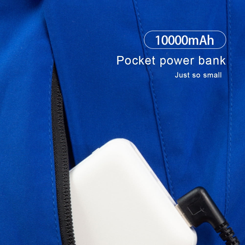 SQLEA 5V 2.1A 10000mAh Power Bank Dual USB Power Bank Charger for Heated Jacket Heated Vest and Heated Pants