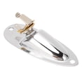 thumbnail image 1 of Metal Boat Style Guitar Input Jack With String Fixators, 6.35mm Jack, For Electric Guitars, 1 of 8