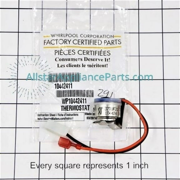 Whirlpool Refrigerator Defrost Thermostat WP10442411