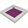 thumbnail image 3 of Bubbles Non-Slip Square Shower Mat Solid Purple 20″L X 20″W, 3 of 5