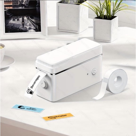 CHIVALZ P31S Label Maker Machine with Tape, Portable Thermal Printer, Bluetooth Label Printer for Organizing storage in offices and home, Sticker Maker Mini Label Maker with Multiple Templates, White