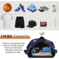 thumbnail image 2 of Fashion Sports Backpacks - Waterproof Gym Bag with Drawstring, Outer Pocket, for Basketball and Football, Dark Blue, 2 of 5
