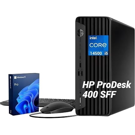 HP ProDesk 400 G9 Intel i5-14500 Business SFF Desktop, 8GB DDR5 RAM + 512GB SSD ,Wi-Fi, Wired Keyboard, Wired Mouse, RJ-45, Type-C, HDMI, Windows 11 Pro