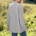 thumbnail image 4 of CENGNIAN No Boundaries Women's Lightweight Long Cardigan,Ladies Open Front Long Sleeve Sweaters with Pockets,Womens Fall Casual Loose Tops,Gray,Size XXXXL, 4 of 7
