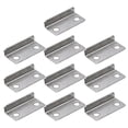 thumbnail image 1 of Lefu 10pc Home Office Silver Tone Metal Right Angle Drawer Lock Strike Plate, 1 of 6