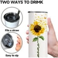 thumbnail image 3 of Mama Sunflower Tumbler With Lid and Straw,Best Mom Ever,Mama Mug Cup Tumbler Vacuum Insulated Tumbler,Mothers Day Birthday Gifts from Gaughter, 3 of 6