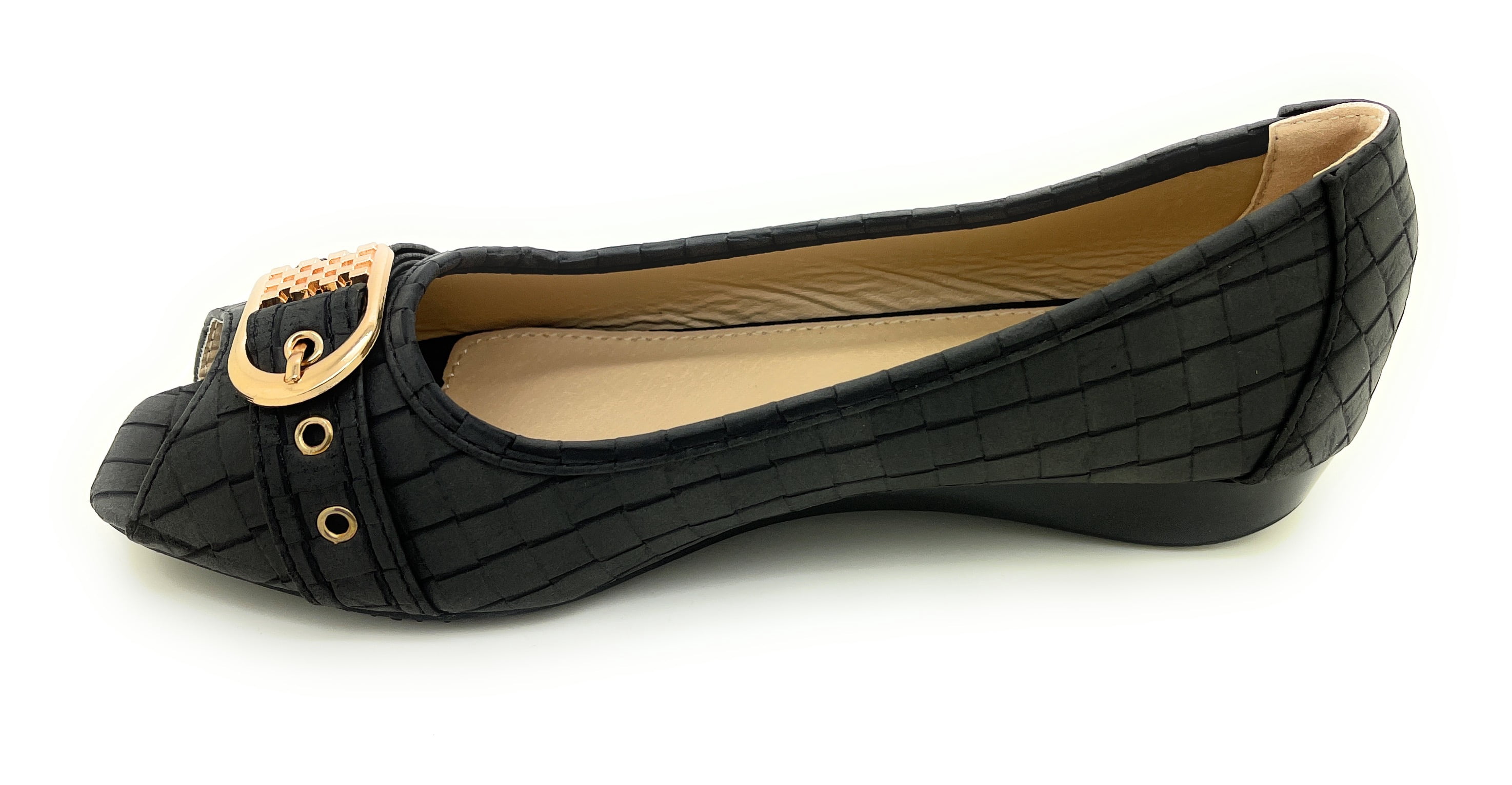 Open Toe Wedge Flat