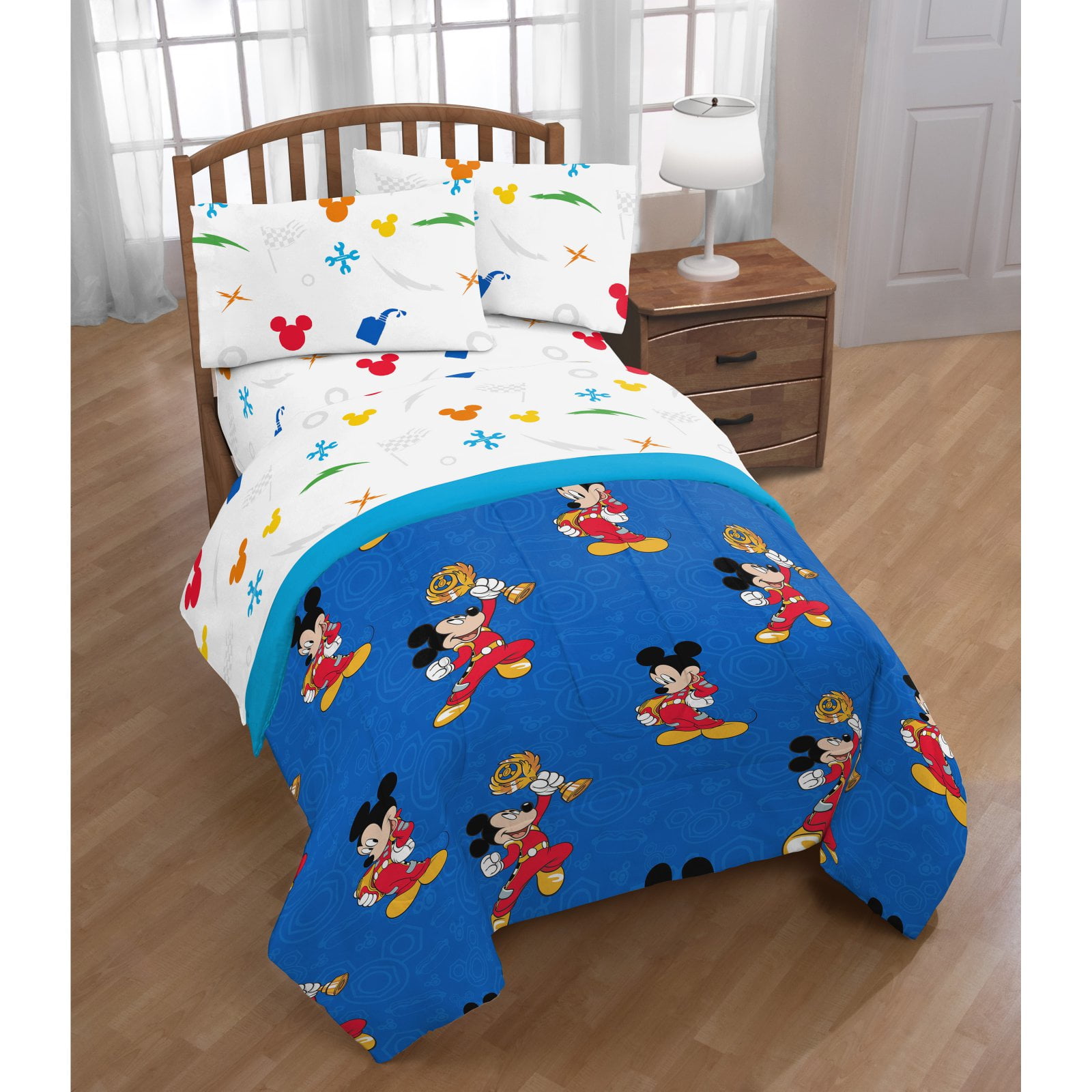 Mickey Mouse Roadster Racer Trophy Twin Comforter