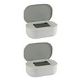 thumbnail image 3 of relayinert Stylish Desktop Countertop Mask Dispenser Storage Box with Lid Spacious Holder Plastic Baby Gray 21x14x7.8cm 2Set, 3 of 6