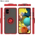 thumbnail image 4 of Xpression Case for Samsung Galaxy A33 5G Finger Ring Stand Holder Kickstand Hybrid Frosted Matte Soft TPU Hard PC Frame Shock-Absorption Phone Cover [Red], 4 of 8