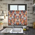 thumbnail image 4 of Yayeee Kitchen Curtains Light Filtering 27"x24" Rod Pocket Short Cafe Window Panel, Colorful Flowers, 4 of 7