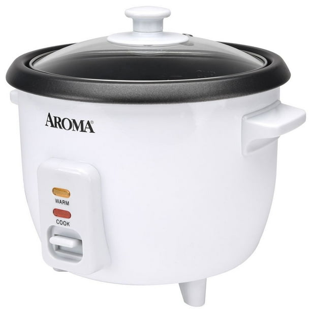 Aroma 6-Cup 1.5Qt. Non-Stick Rice Cooker Model ARC-363NG-Refurbished ...