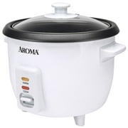 Restored Aroma 6-Cup 1.5Qt. Non-Stick Rice Cooker Model ARC-363NG (Refurbished)