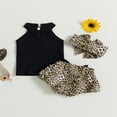 thumbnail image 4 of CNKOO Baby Girls Summer Outfit Leopard Print Heart Sleeveless Rib Knit Tank Tops Bow Ruffles Shorts Headband 3Pcs Clothes Set 6-9 Months, 4 of 8