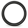 thumbnail image 5 of Black Ceramic Ridged Edge 8mm Brushed and Polished Band, 5 of 8