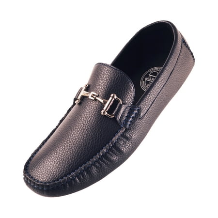 Driving Loafer Shoes Amali Men's Smooth and Perforated Driving Moccasin Casual Loafer Driving Shoes, Easy Comfortable Slip On ()