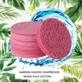 thumbnail image 4 of 50 Almohadillas de Limpieza para Esponjas Faciales Comprimidas, Almohadillas Limpiadoras de Cúrcuma para Limpieza y Exfoliación de la Piel, A, 4 of 5