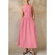 thumbnail image 4 of Vestido Maxi sin Mangas Patchwork Rosa XL de PRETTYGARDEN, 4 of 8