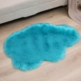 thumbnail image 4 of TIELUTT Imitation Wool Carpet Living Room Shag Carpet Oval Bedroom Machine Washable Floor Mat Throw Rugs for Living Room Popcorn Blanket Area Rug Living Room Decorative Blankets Big Soft Blanket, 4 of 4