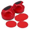 thumbnail image 1 of ELAYARD 1Set Red Air Hockey Pusher and Puck Set Multifunctional Design for Air Hockey Games, 1 of 7