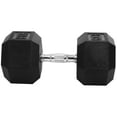 thumbnail image 5 of Signature Fitness Hex Single Dumbbell Strength Workout Equipment, 60 lb, 5 of 6