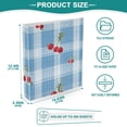 thumbnail image 5 of Hard Shell Ring Binder With Clip Holds 200 Sheets Office Home Organization Small Red Cherries, 5 of 10
