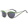 thumbnail image 5 of Gafas de sol con forma de ojo de gato y diamantes, gafas de sol con personalidad de moda, gafas de sol femeninas con forma cóncava, 5 of 5
